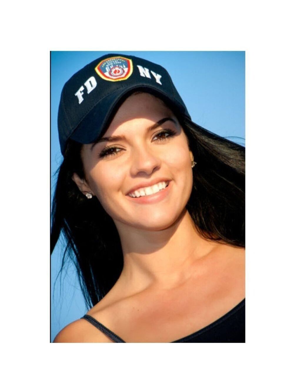 Navy FDNY Shield Hat baseball cap unisex